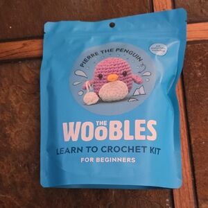 The Woobles Crochet Kit - Pierre the Penguin - Blue